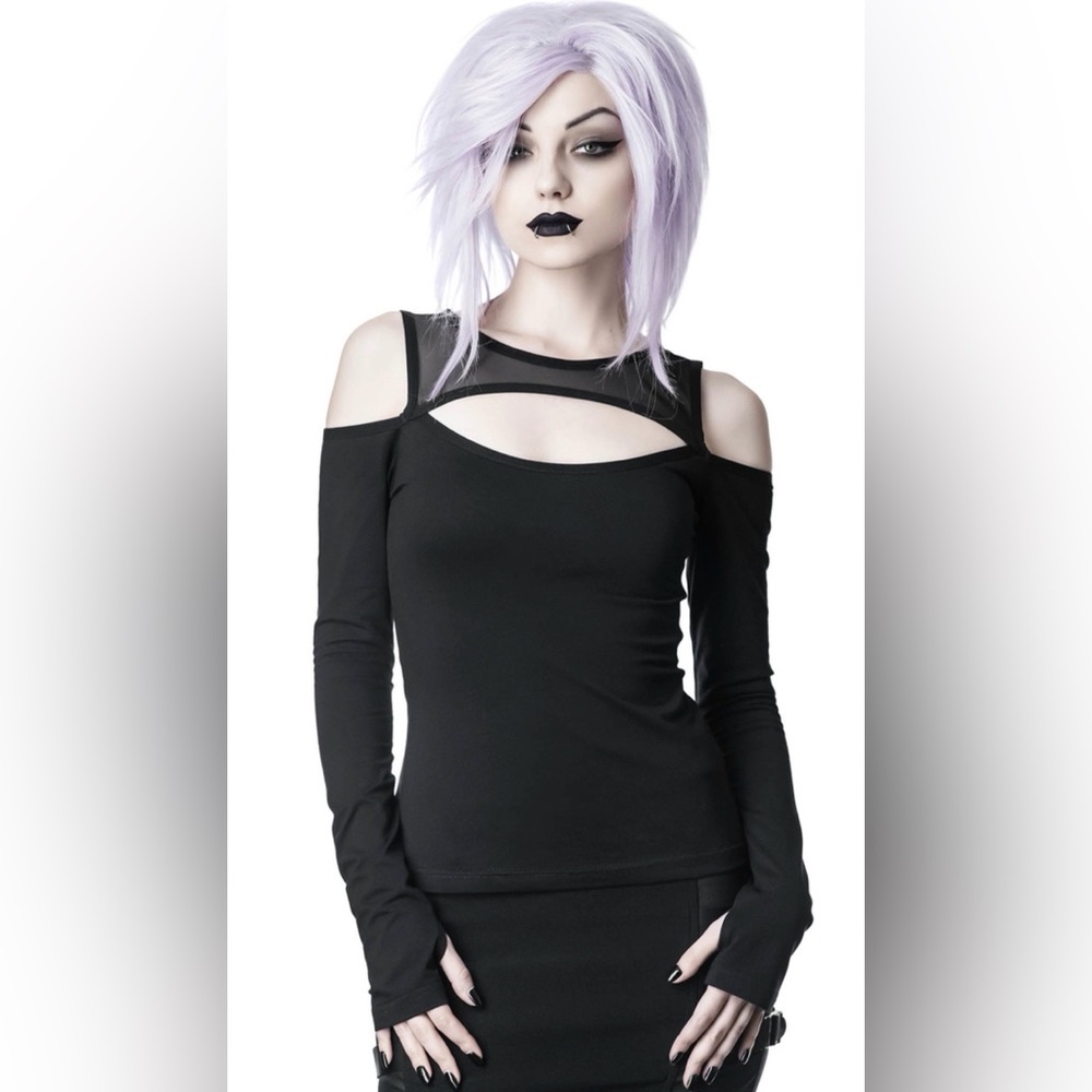 Women’s Black Killstar Seraphim Long Sleeve Top